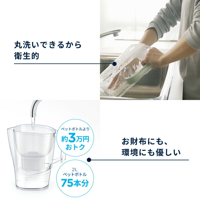 楽天市場】公式 浄水器のブリタ ポット型浄水器 アルーナXL マクストラ