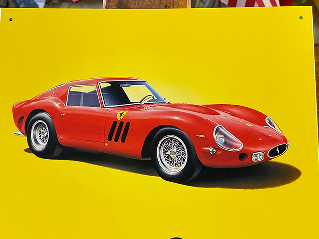 楽天市場】フェラーリ 250GTO ブリキ看板 （万年カレンダー