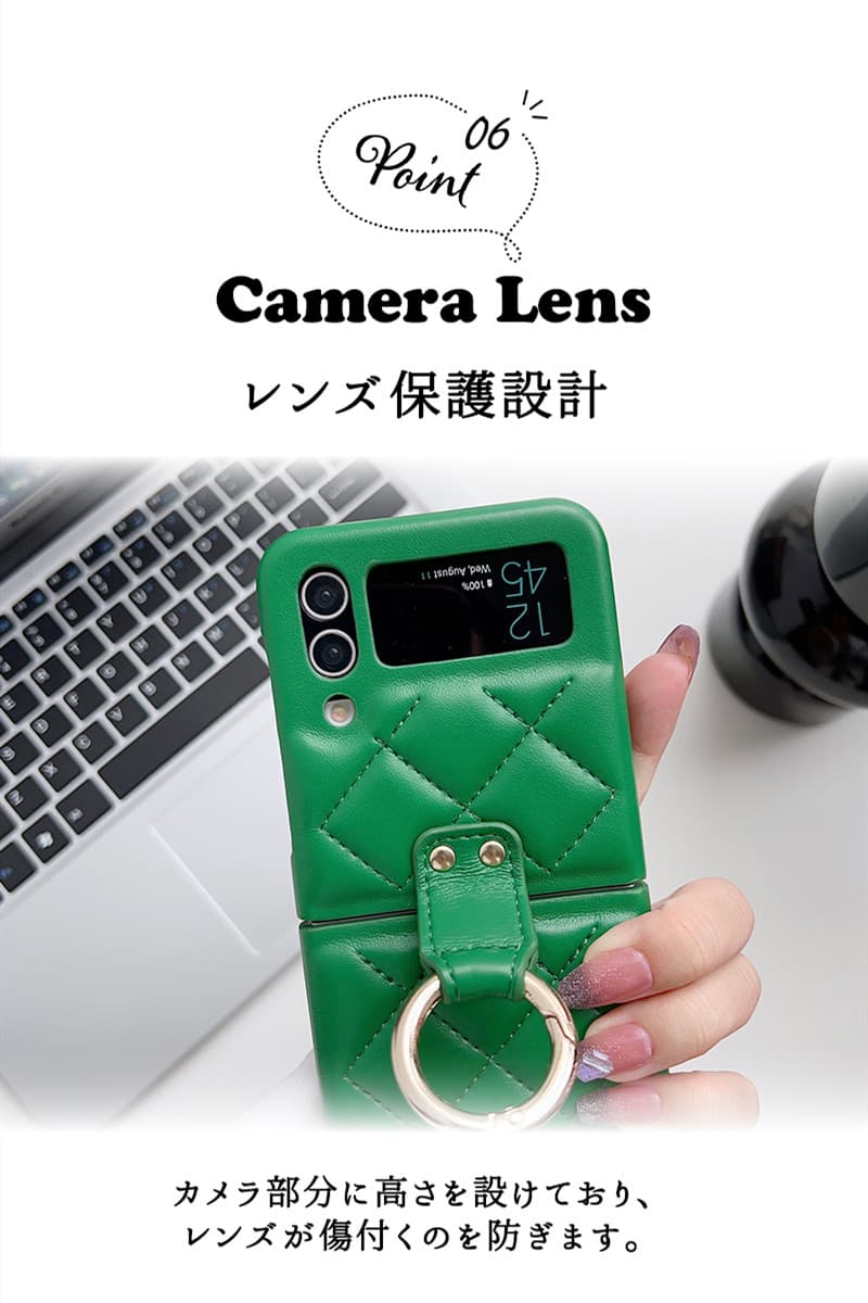 楽天市場】Galaxy Z Flip4 ケース リングホルダー付Galaxy Z Flip3