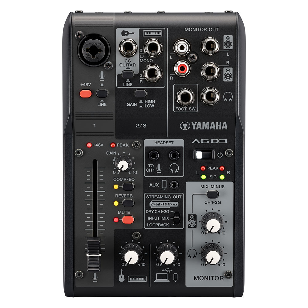 楽天市場】YAMAHA / AG03MK2 BLACK AT2020 iPhoneユーザー向け 配信