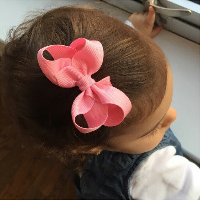 楽天市場】ベビー キッズ ヘアクリップ ヘアリボン ヘアピン リボン