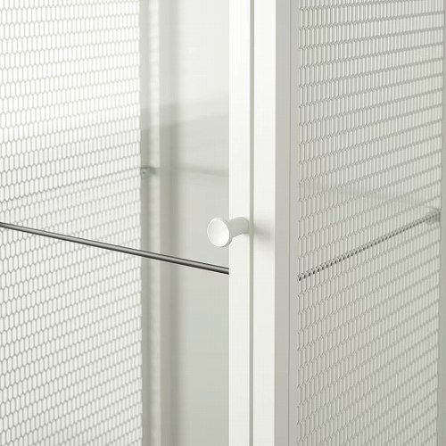 楽天市場】IKEA イケア キャビネット ガラス扉 メタル ホワイト 白