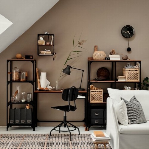 楽天市場】IKEA イケア ラップトップテーブル ブラック 黒 100x36cm