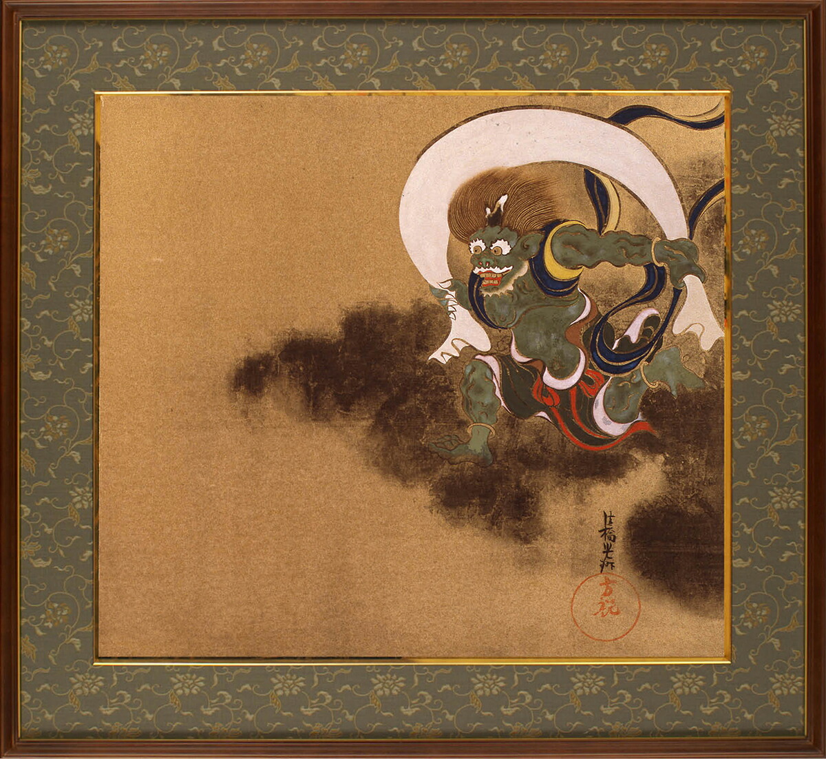 楽天市場】尾形光琳 風神雷神図（右隻・左隻セット）複製画 巧藝画