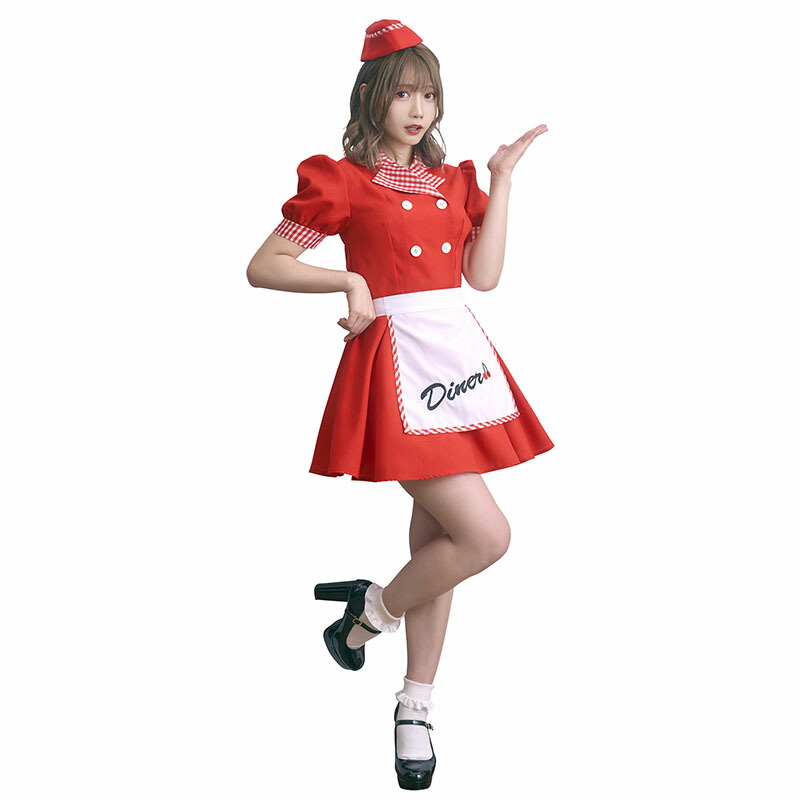 楽天市場】【公式】【ハロウィン ウェイトレス コスプレ】 レッド
