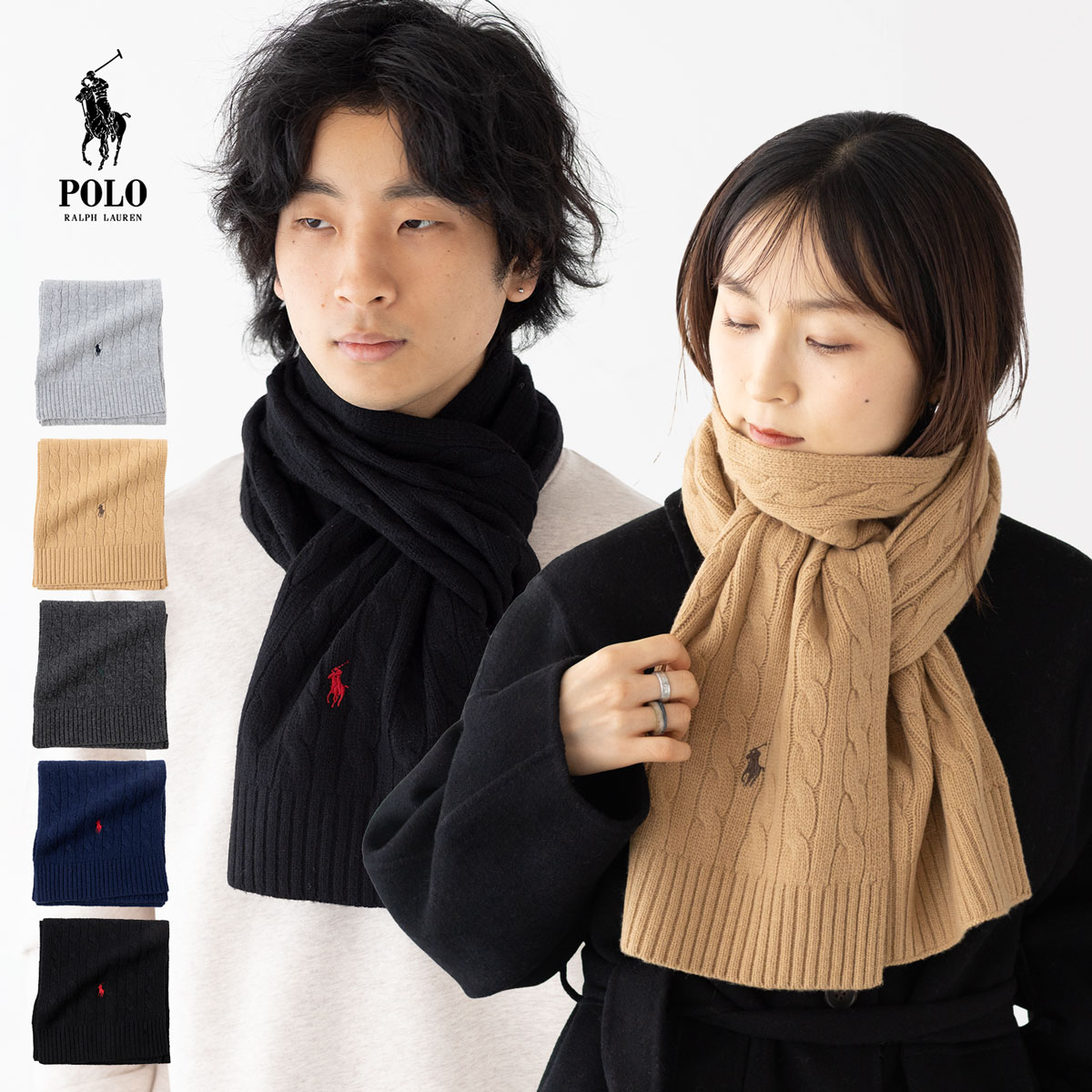 enna様❣️ カシミヤ！Ralph Laurenバーフルレーベルマフラー ラルフローレン マフラー ネイビー」の人気商品一覧 | 安い商品を通販