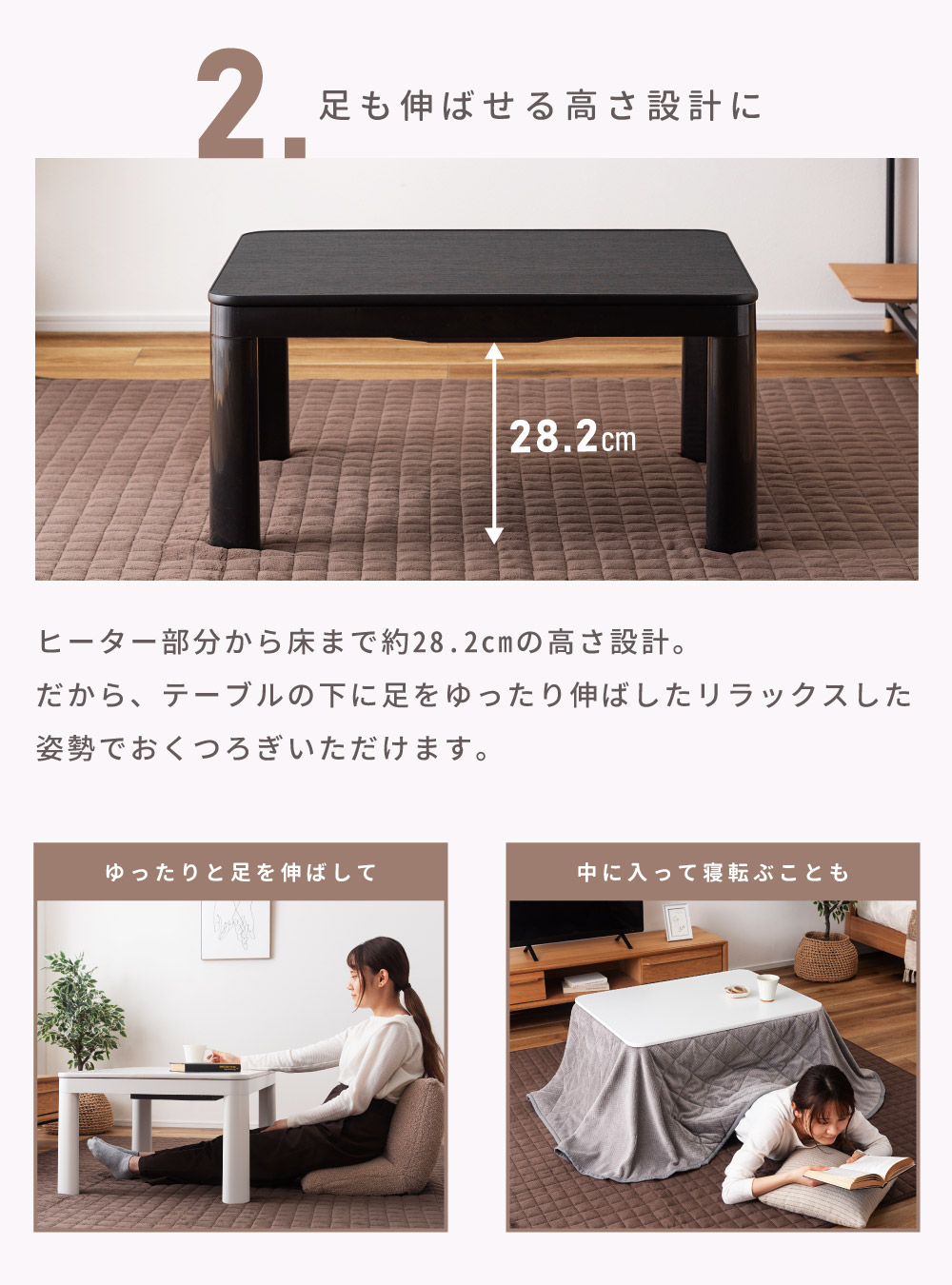 楽天市場】こたつ こたつテーブル 長方形 80×60 リバーシブル 天板