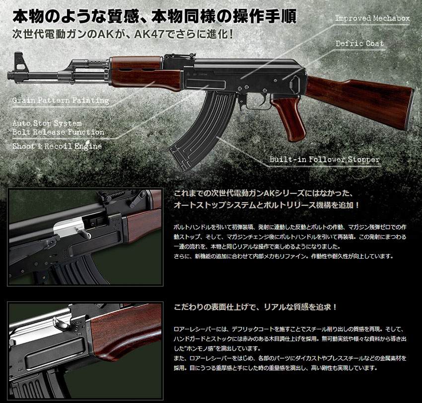 楽天市場】次世代電動ガン AK47 Type3【東京マルイ】【電動ガン】【18