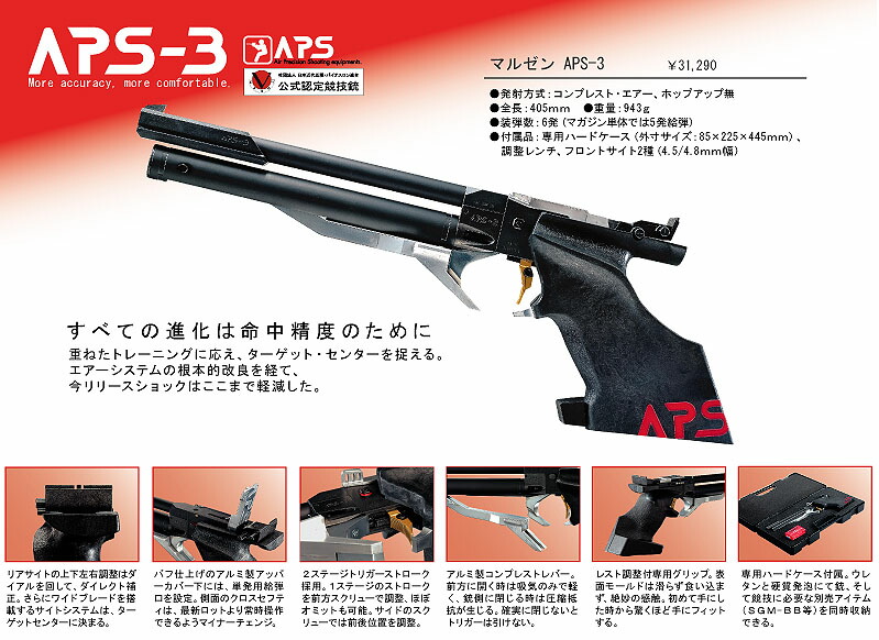 楽天市場】精密射撃エアガン APS-3 オリジナル 【マルゼン】【協会公式