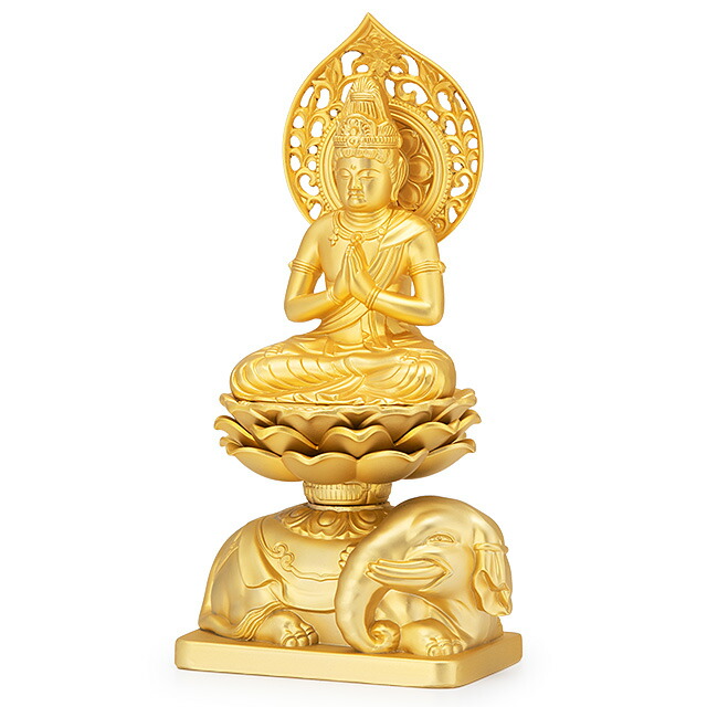 楽天市場】普賢菩薩 合金製 15cm【牧田秀雲作】 高さ15cm×巾7.5cm