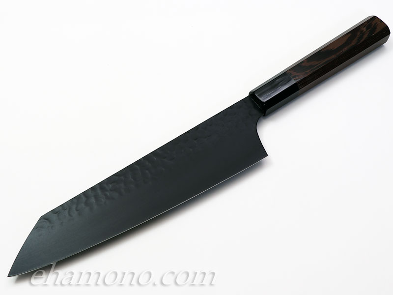 楽天市場】堺孝行 黒影 剣型（切付型）牛刀190 V金10号鎚目フッ素加工