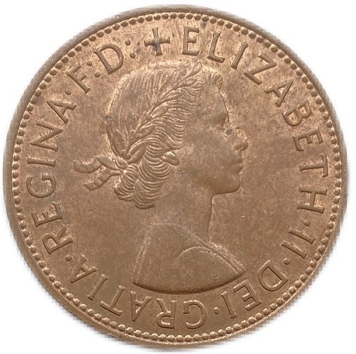 楽天市場】イギリス貨幣 1ペニー 青銅貨 年代ランダム エリザベス女王