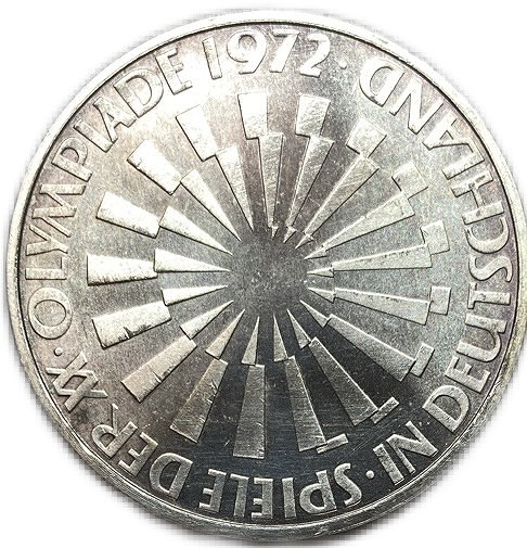 楽天市場】ドイツ銀貨 10マルク 1972年 ミュンヘンオリンピック記念 XF