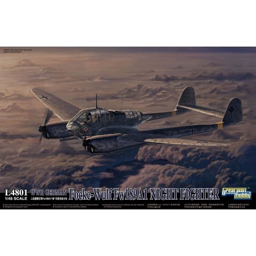 楽天市場】1／48 WWII ドイツ軍 フォッケウルフ Fw189A-1 夜間戦闘機