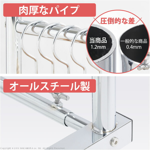 楽天市場】【5%OFFクーポン対象】押入れ収納 ハンガーラック パイプ