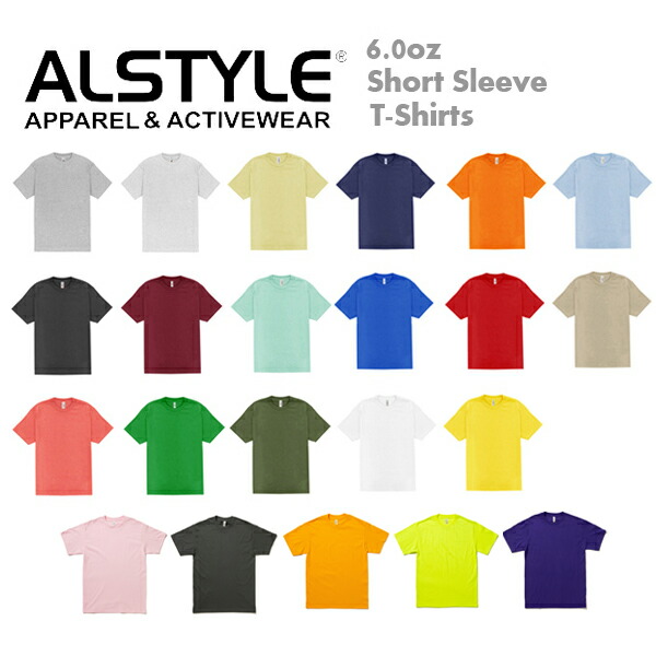 楽天市場】カラー2【S-XL】ALSTYLE (アルスタイル)6.0oz ショート