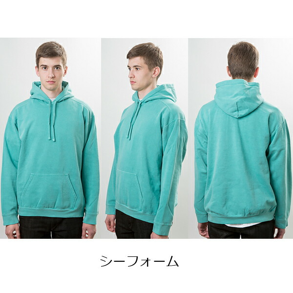 THEBONEZ青色フード付きスウェットLサイズ THE BONEZフード付き
