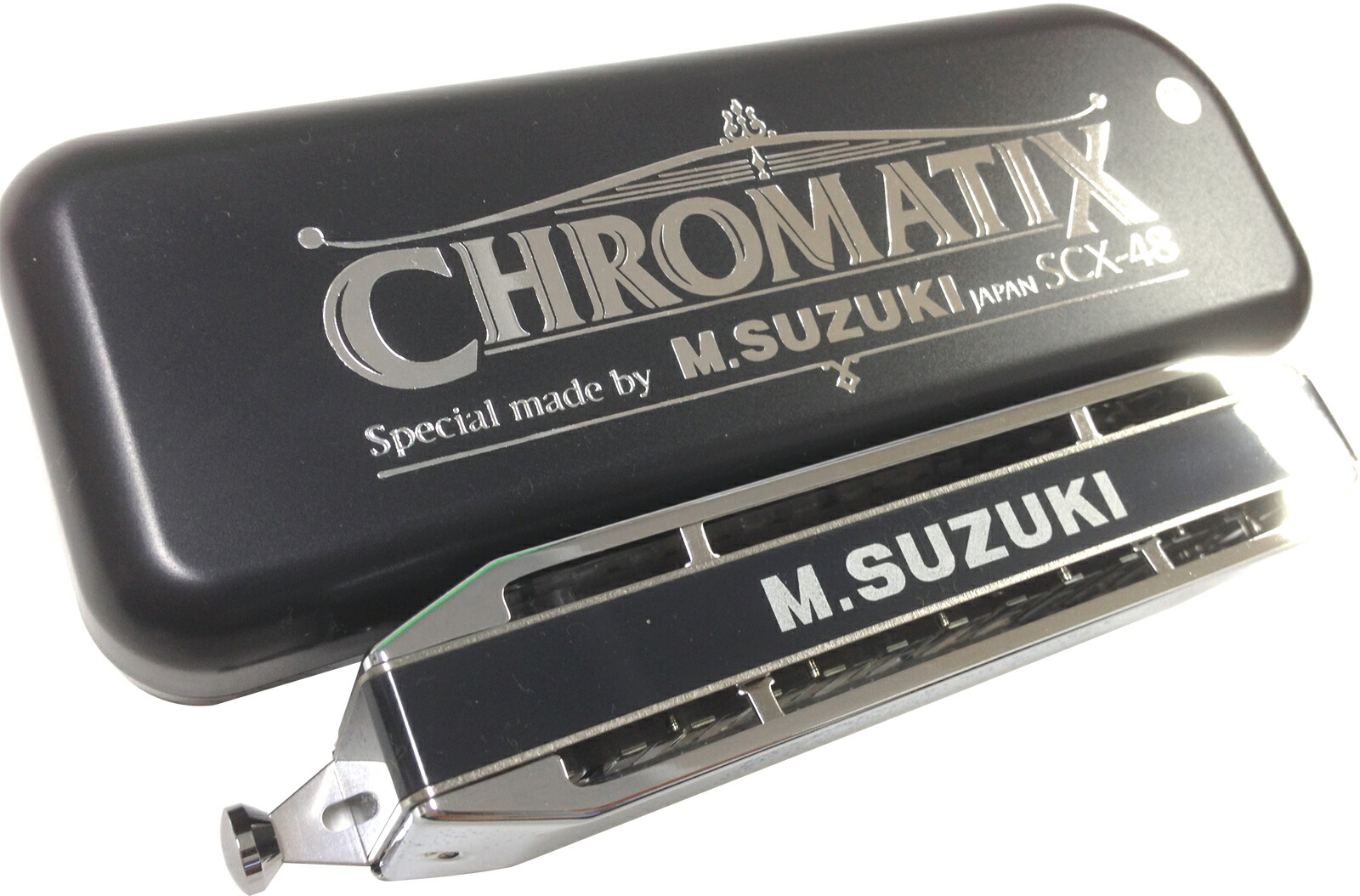 楽天市場】SUZUKI スズキ SCX-48 クロマチックハーモニカ 12穴 教本