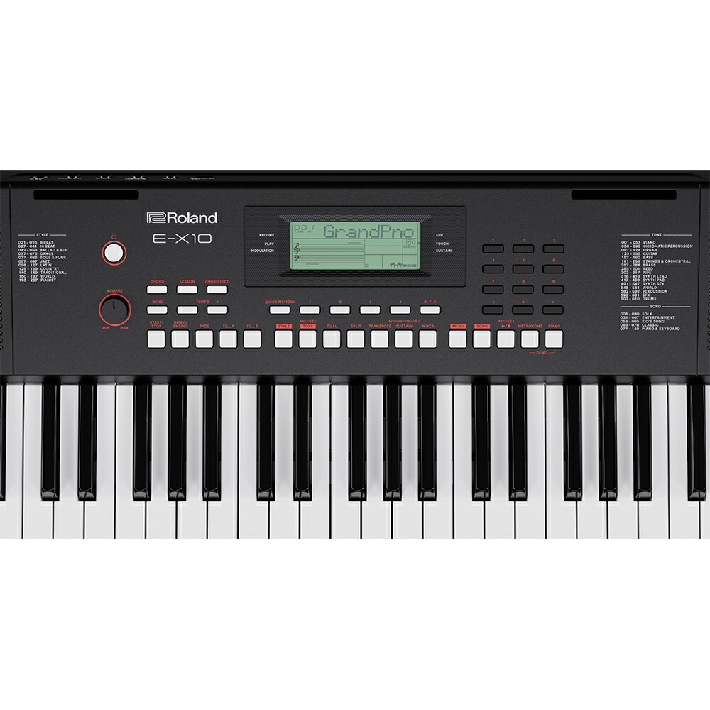 楽天市場】Roland ローランド E-X10 アレンジャーキーボード 61鍵盤