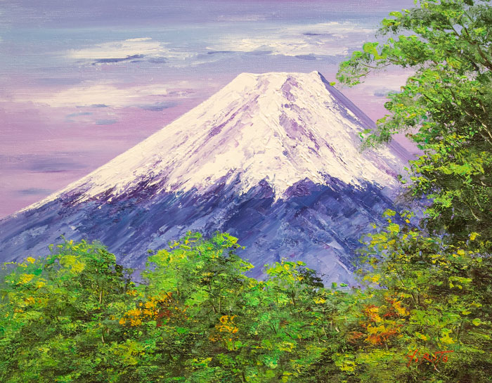 楽天市場】西村拡人『富士山』油絵・油彩 F6(6号) : 内田画廊