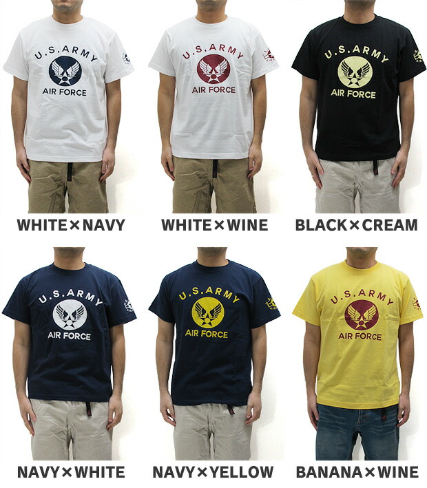 楽天市場】U.S. ARMY ユーエスアーミー Tシャツ 半袖 AIR FORCE エア