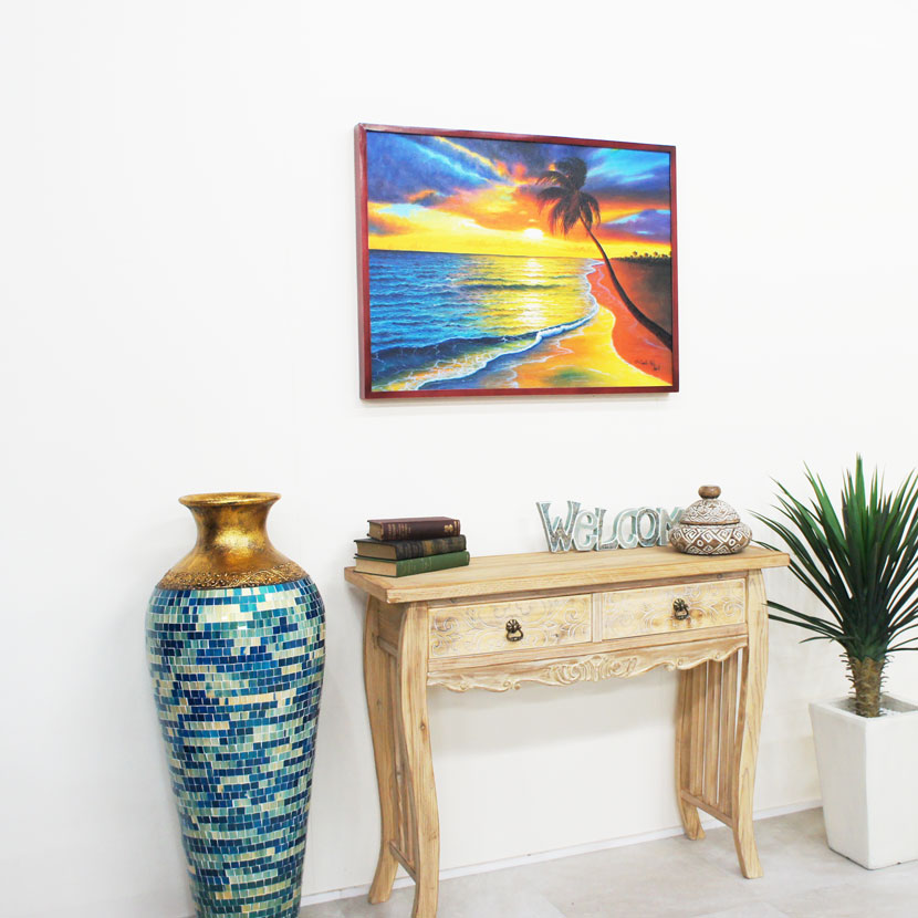 楽天市場】【送料無料！】バリ絵画・バリの海・83×63cm / リゾート