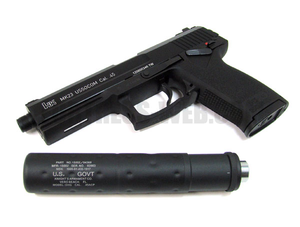 楽天市場】VFC サイレンサー KAC SOCOM MK23 OHGサプレッサー 14mm逆