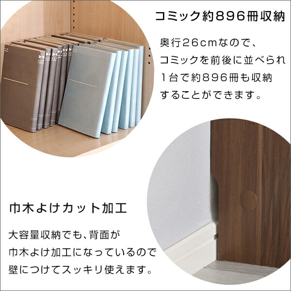 楽天市場】収納棚 大容量 おしゃれ A4サイズ 幅90cm程度 収納棚 書棚