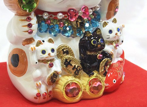 楽天市場】招き猫 デコレーション キラキラ 置物 おしゃれ かわいい