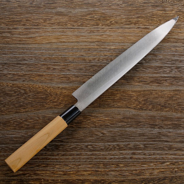 楽天市場】柳刃包丁 片刃 270mm 銀三ステンレス 桜柄 一般向け(和包丁