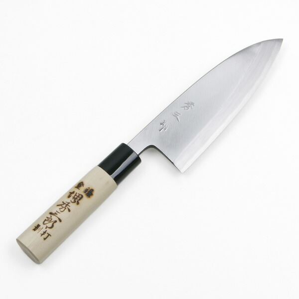 楽天市場】堺秀三郎 出刃包丁 片刃 150mm 霞研ぎ（長期在庫品） : 刃物
