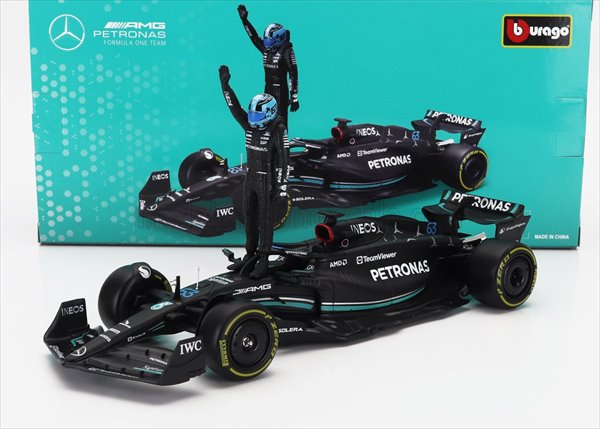 楽天市場】ミニカー メルセデス F1 W14 ジョージ ラッセル ＃63 ブラゴ