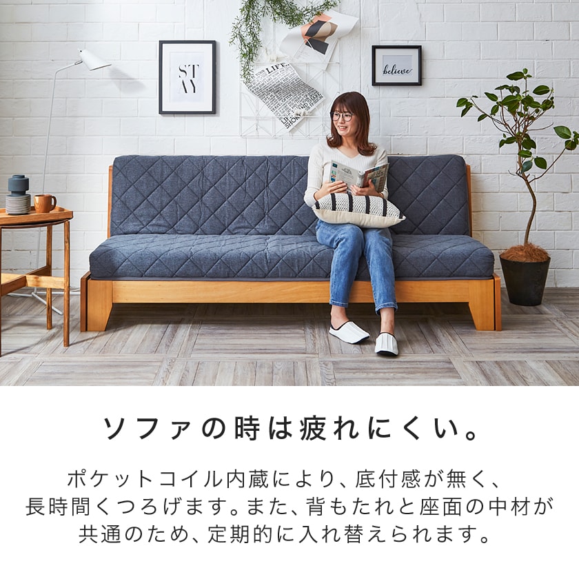 楽天市場】ポケットコイルマットレス ソファベッドにおすすめ シングル