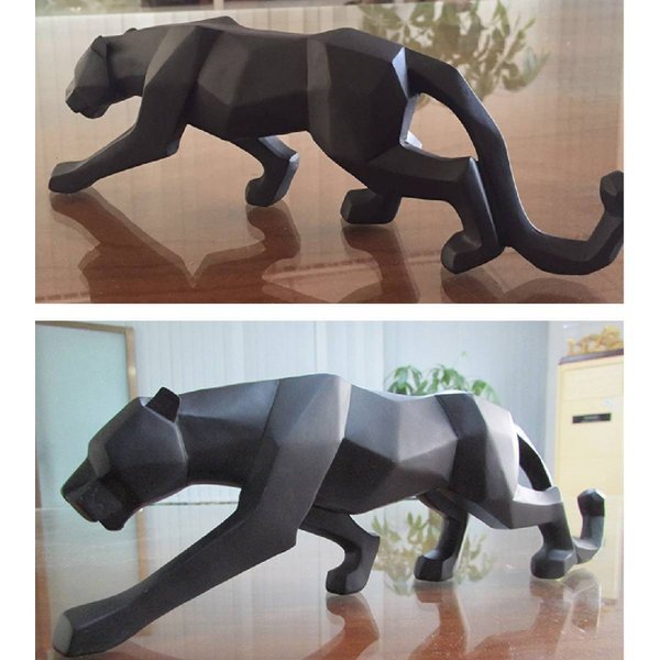 楽天市場】ブラック パンサー 黒 ヒョウ 豹 モダン アート オブジェ