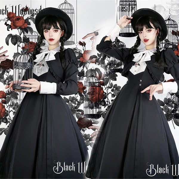 楽天市場】ロリータ ワンピース メイド服 Lolita COS 上品 ゴスロリ