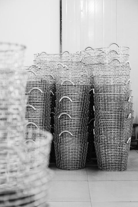 楽天市場】≪送料無料≫KORBO / STAINLESS STEEL WIRE BASKET / BIN 18