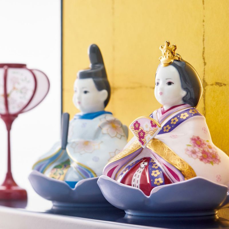 楽天市場】【Noritake（ノリタケ）】節句の置物 “歳時記 ひな人形（金