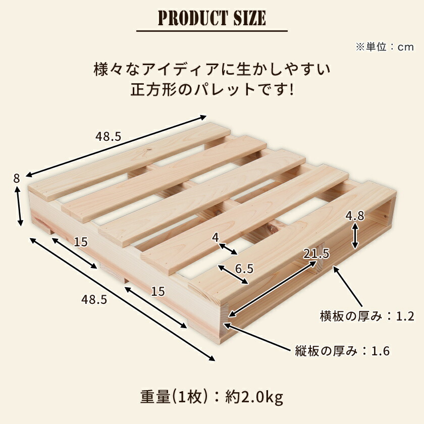 楽天市場】パレット パレットベッド ベッドフレーム ダブル 木製 国産