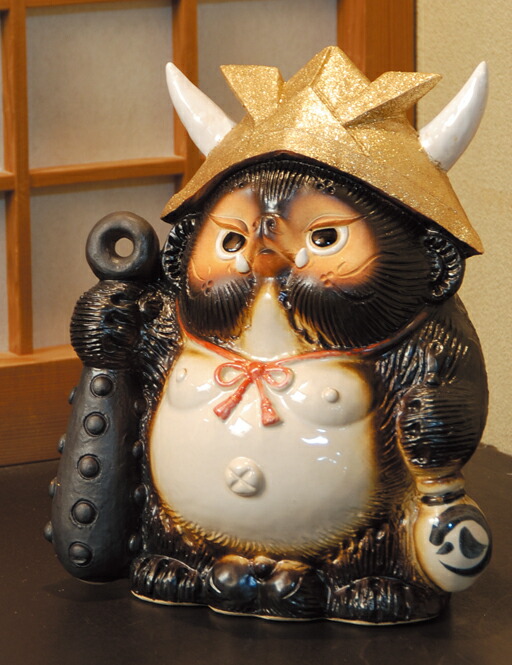 楽天市場】【10%OFF】鬼門喜門狸 (金) 福鬼喜門狸 信楽焼 たぬき 陶器