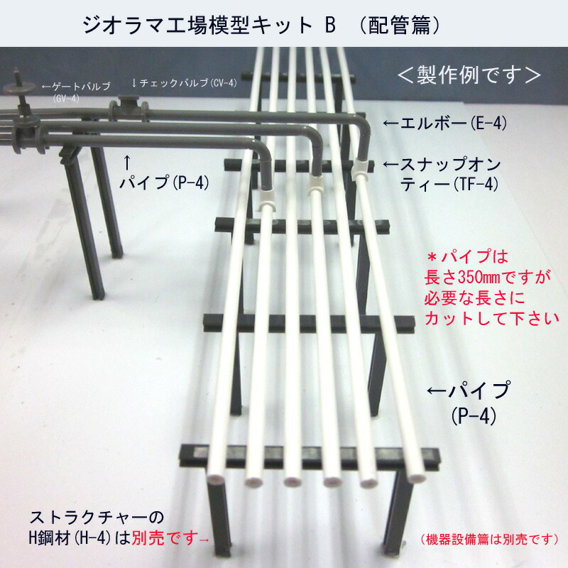 楽天市場】（新発売）ジオラマ工場模型キットB（配管篇） : JEMA