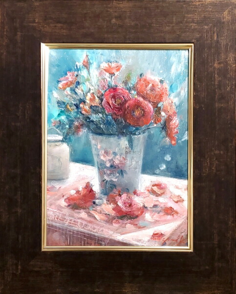 楽天市場】絵画 「When I Fall in Love」 油彩画 油絵 原画 静物画