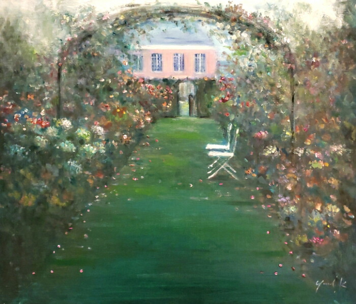 楽天市場】絵画 「Le Jardin Secret」 油彩画 油絵 原画 風景画 F10