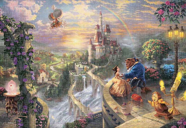 楽天市場】ジグソーパズル 500ピース Beauty and Beast Falling in