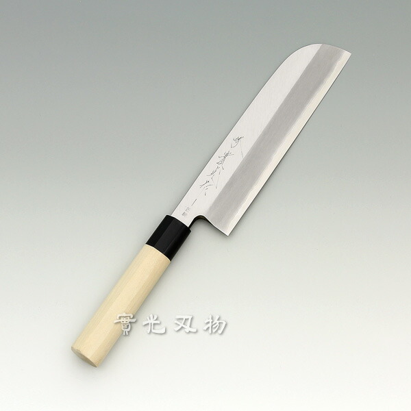 楽天市場】銀三 〔 安来鋼 〕 鎌薄刃 210mm【堺包丁】【堺刃物】 實光