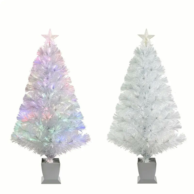 楽天市場】LED クリスマス ミニクリスマスツリーライト 90cm 星付き