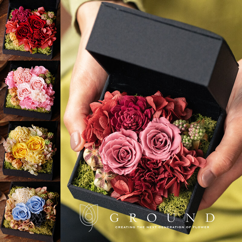 楽天市場】フラワーボックス（プリザーブドフラワー｜花・観葉植物