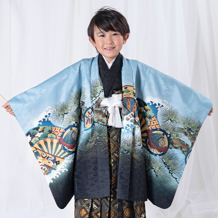 楽天市場】【レンタル】七五三 着物 5歳 羽織袴セット 男の子 15点フル