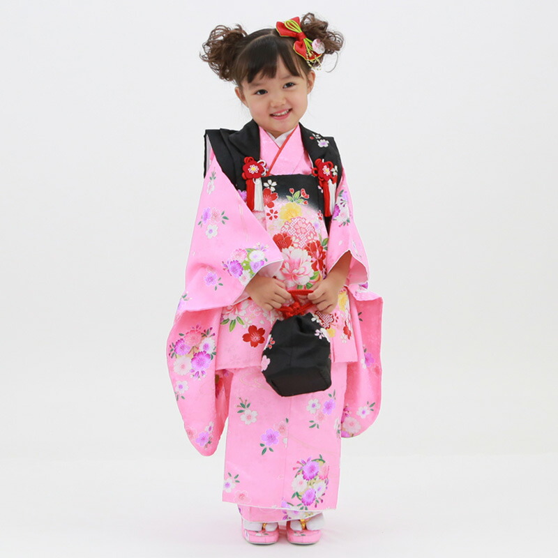 楽天市場】【レンタル】七五三 着物 3歳 被布セット 女の子 11点フル
