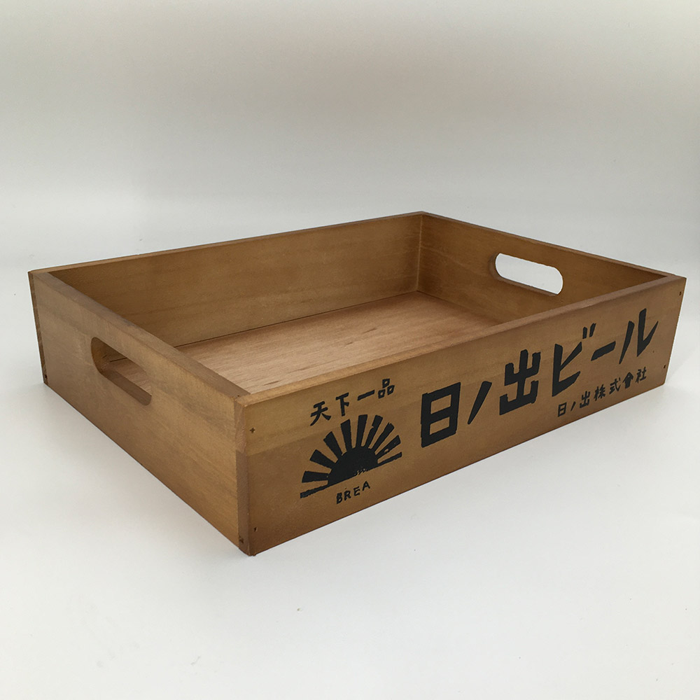楽天市場】【レトロ 持ち手つき木箱 大サイズ AN-BOX-RT-LL】木製 木箱