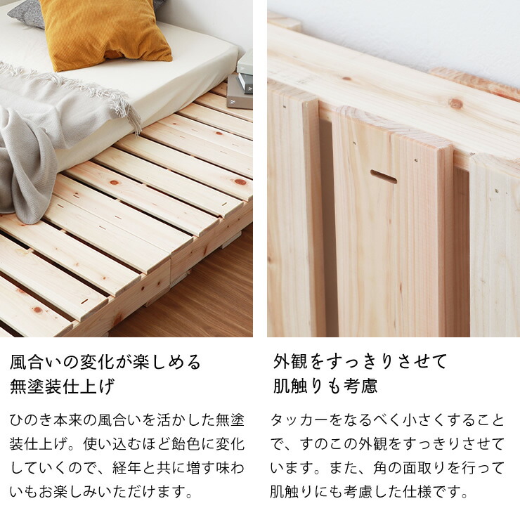 楽天市場】国産ひのき パレットベッド シングルサイズすのこ 4枚セット